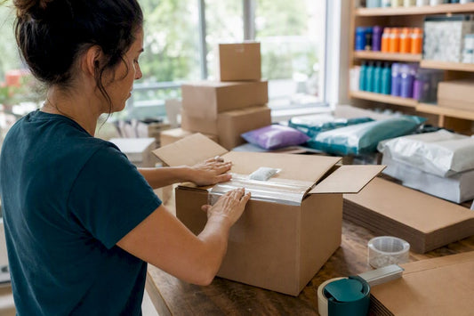 Hands sealing supplement shipment box