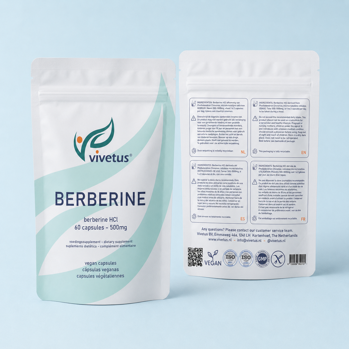 Vivetus® Berberina - 60 cápsulas - 500mg