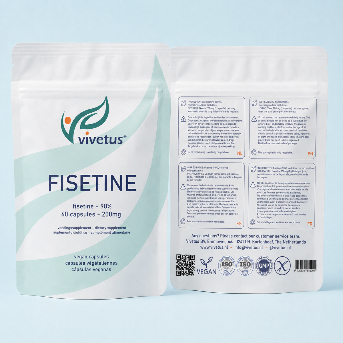 Vivetus® Fisetina - 60 cápsulas - 200mg
